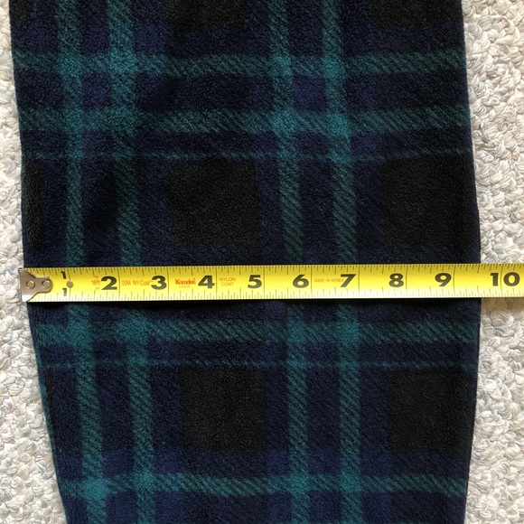 Perry Ellis Windowpane Plaid Pajama Lounge Pants Green - Picture 11 of 14